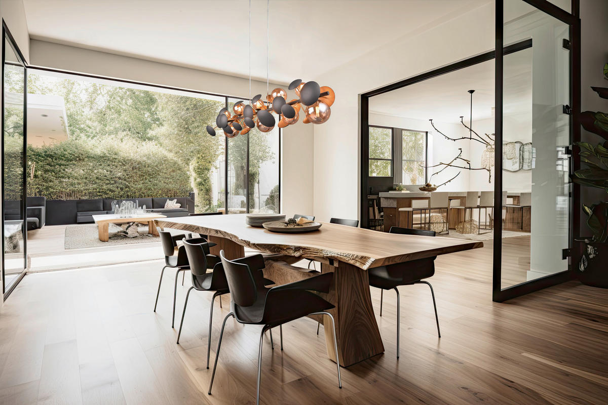 PENDELLEUCHTE Bubble 100/22/150 cm   - Anthrazit/Bernsteinfarben, LIFESTYLE, Glas/Metall (100/22/150cm) - Trio Leuchten