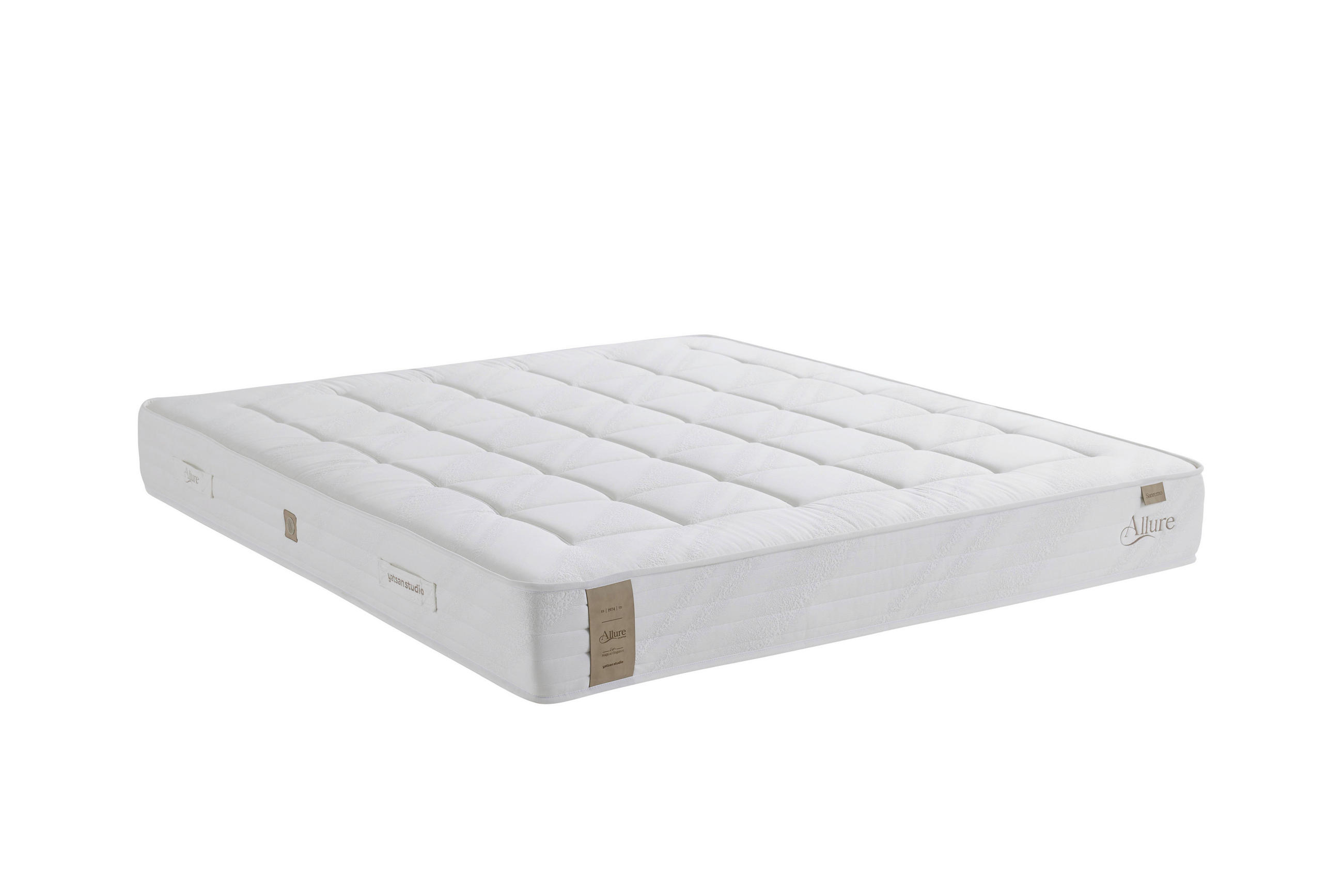BOXSPRINGMATRATZE ALLURE SAN REMO H3, 100/210 cm, Höhe ca.:  - Creme, Basics, Textil (100/210cm)