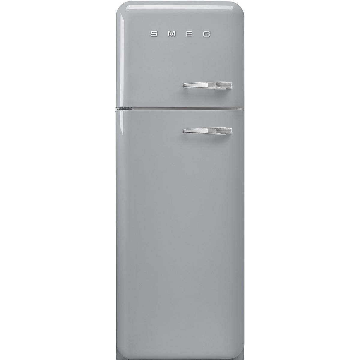 KÜHL-GEFRIER-KOMBINATION 60/178/72,8 cm FAB30LSV5  - Silberfarben, Basics, Metall (60/178/72,8cm) - SMEG