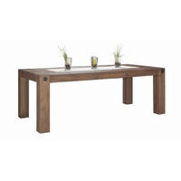 ESSTISCH Eiche massiv rechteckig Eichefarben  - Eichefarben, Design, Holz (220/100/76cm) - Landscape