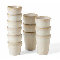 TASSENSET GRESPRESSO 12-teilig  - Weiß Hochglanz, Basics, Keramik - Costa Nova