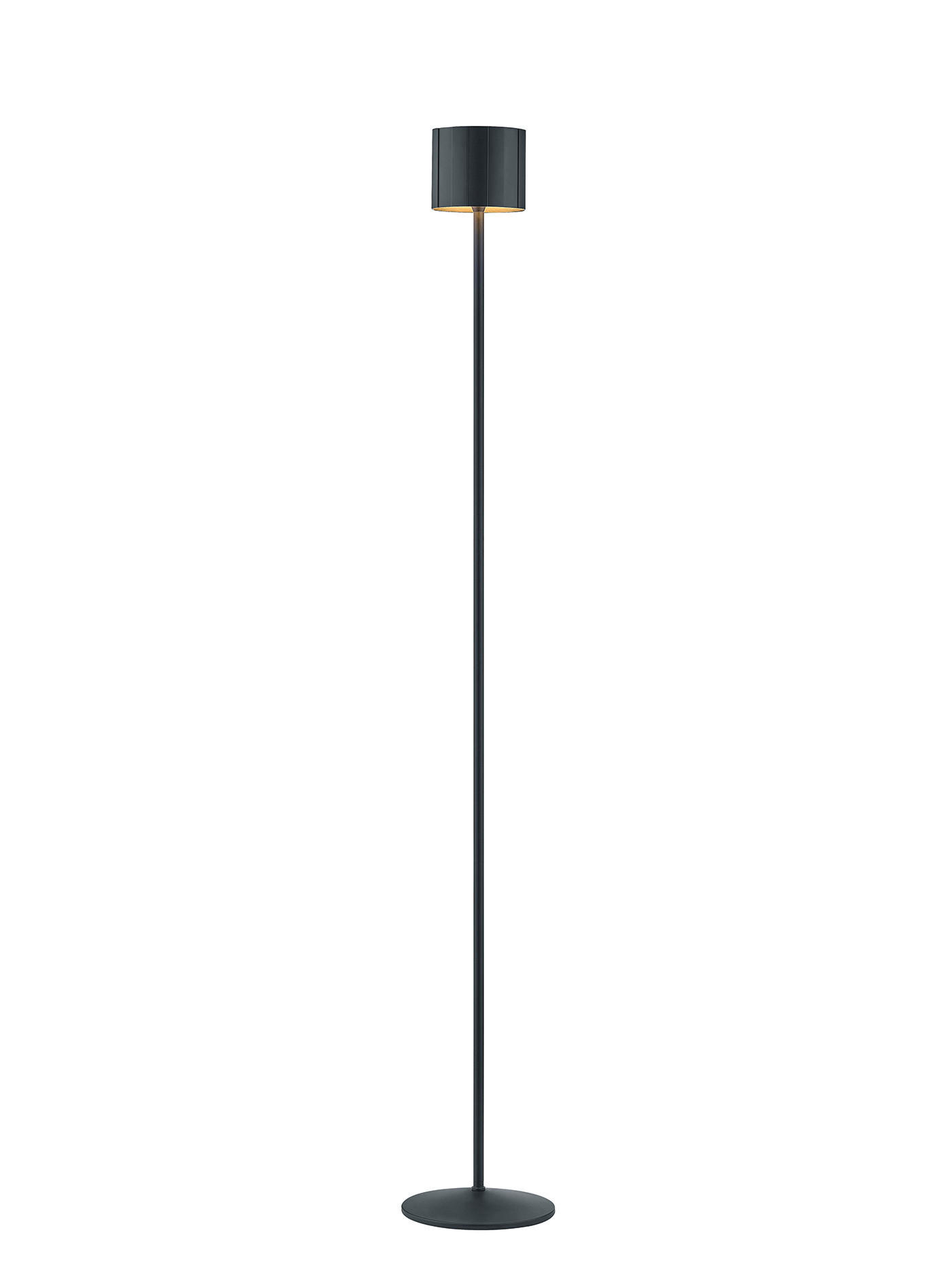 AKKU-STEHLEUCHTE Marisa 19/125 cm  - Schwarz, MODERN, Metall (19/125cm) - Musterring