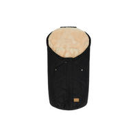 BABYSCHALEN-FUSSSACK Vegan  - Schwarz, Trend, Kunststoff/Textil (45/80cm) - Jimmylee
