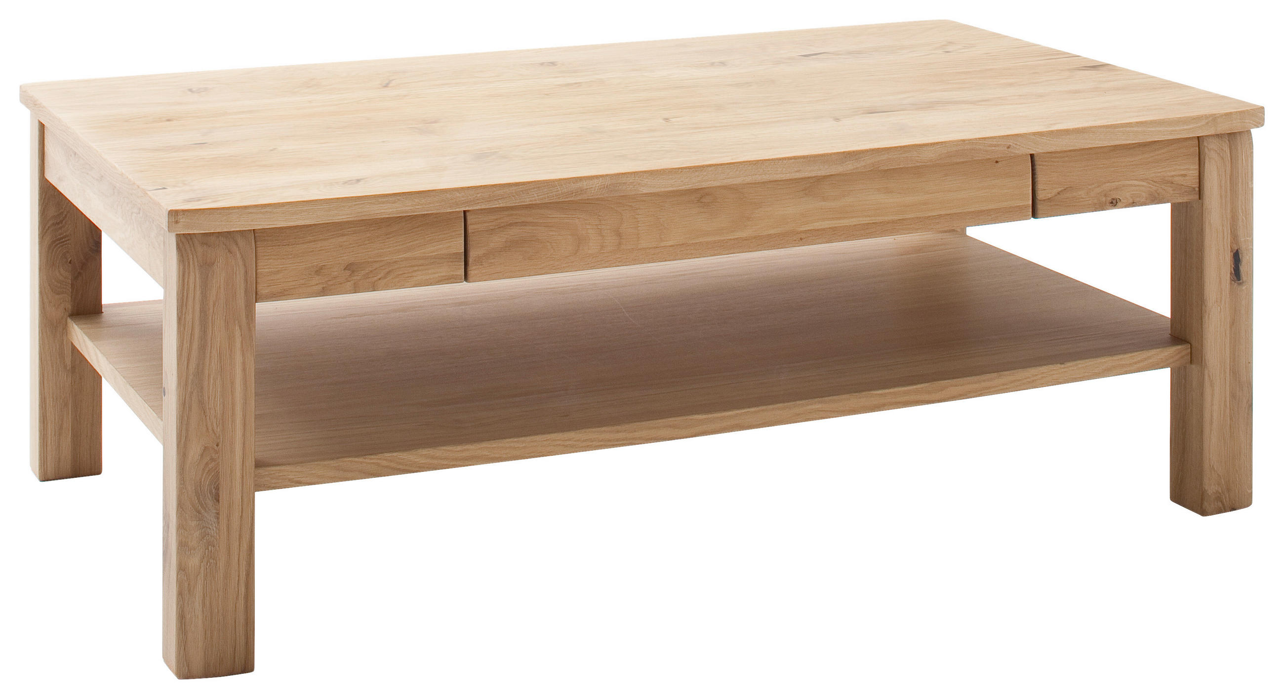 COUCHTISCH 117/42/65 cm Santori Eiche furniert, teilmassiv rechteckig Eichefarben  - Eichefarben, Design, Holz/Holzwerkstoff (117/42/65cm) - Livetastic