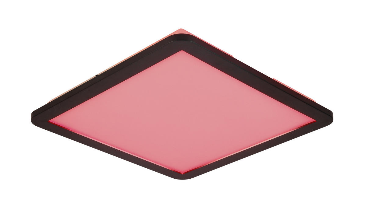 PLAFONIERĂ CU LED - alb/negru, Trend, plastic (40/40/4cm) - Novel