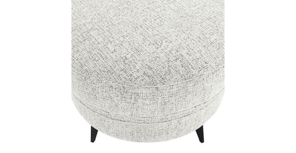 HOCKER Chenille Beige  - Beige/Schwarz, ROMANTIK / LANDHAUS, Textil/Metall (75/50/75cm) - Landscape