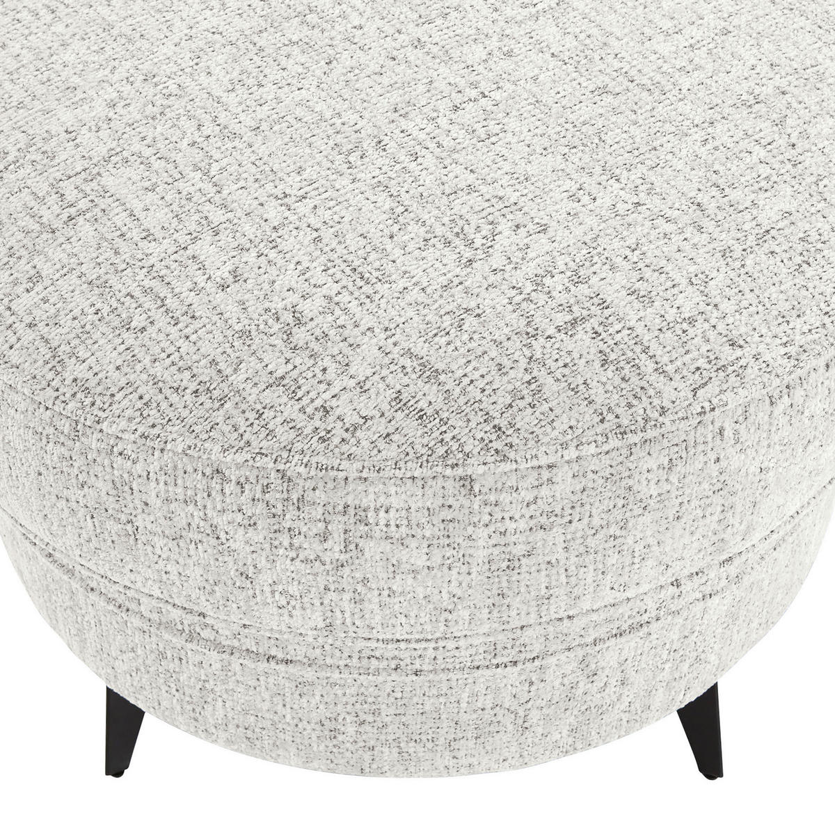 HOCKERTextil Beige  - Beige/Schwarz, Romantik / Landhaus, Textil/Metall (75/50/75cm) - Landscape