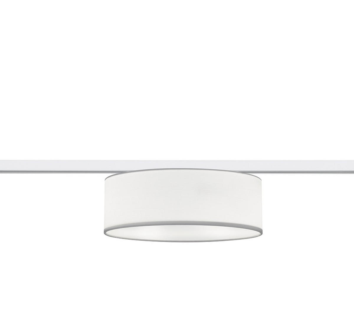 SCHIENENSYSTEM-HÄNGELEUCHTE - Weiss, Design, Textil (30/16,3cm) - Trio Leuchten
