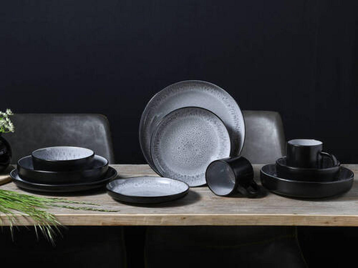 KOMBISERVICE 10-teilig  - Hellgrau, Trend, Keramik - Creatable