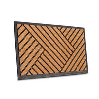 KOKOSMATTE  45/75 cm  Schwarz, Hellbraun  - Hellbraun/Schwarz, Basics, Naturmaterialien/Kunststoff (45/75cm) - Hanse Home