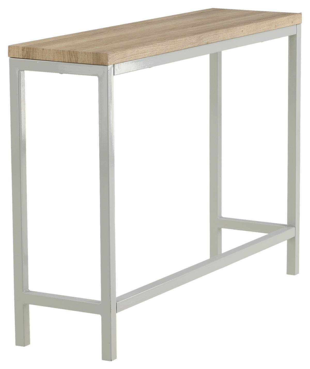 BEISTELLTISCH in Metall, Holzwerkstoff 110/30/80 cm  - Naturfarben/Grau, Design, Holzwerkstoff/Metall (110/30/80cm) - Livetastic