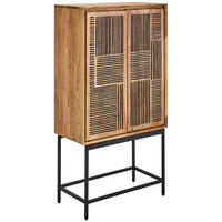 HIGHBOARD  80/150/40 cm  - Schwarz/Akaziefarben, KONVENTIONELL, Holz/Metall (80/150/40cm) - Livetastic