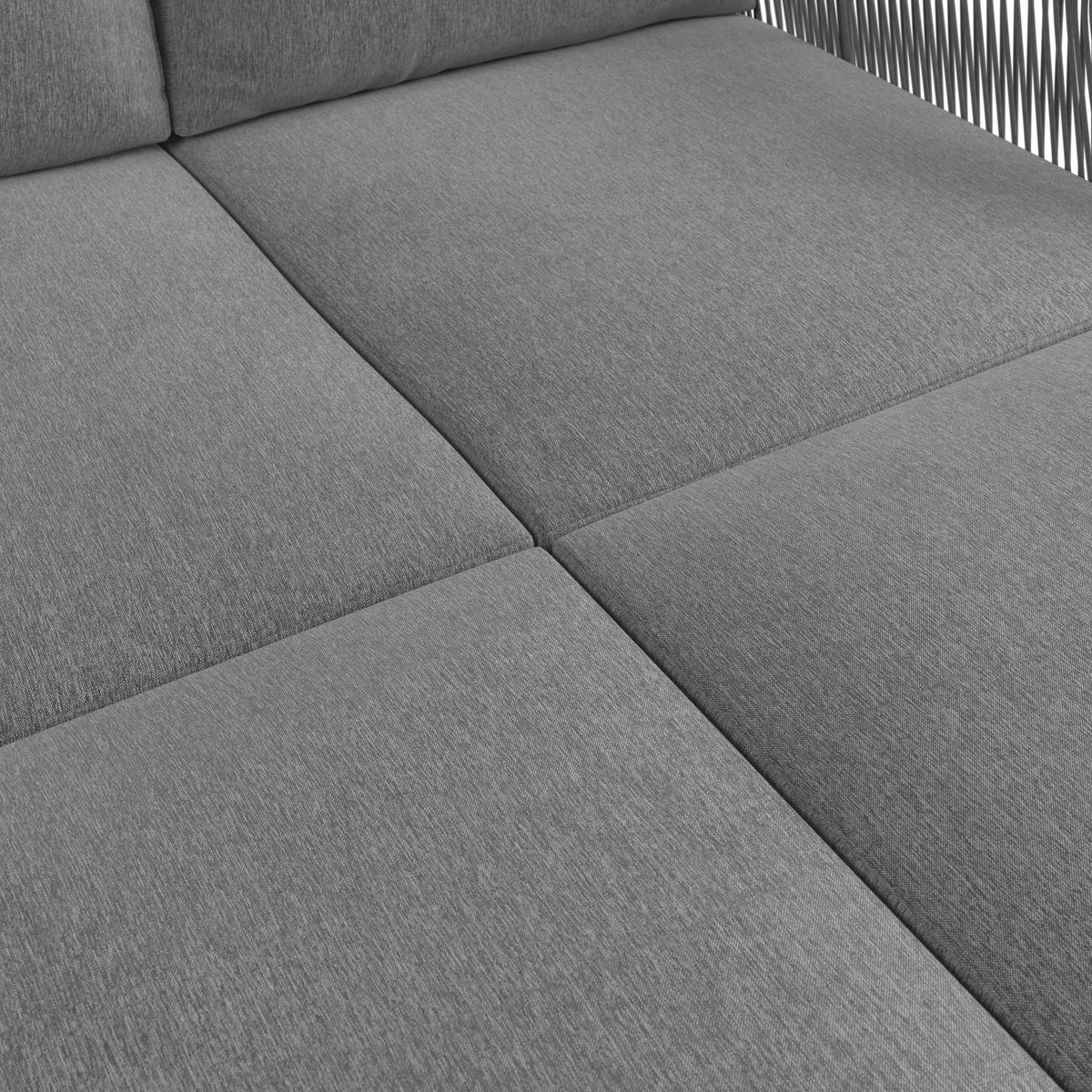 SONNENINSEL 150/75/95 cm  - Dunkelgrau/Schwarz, MODERN, Textil/Metall (150/75/95cm) - Beldano