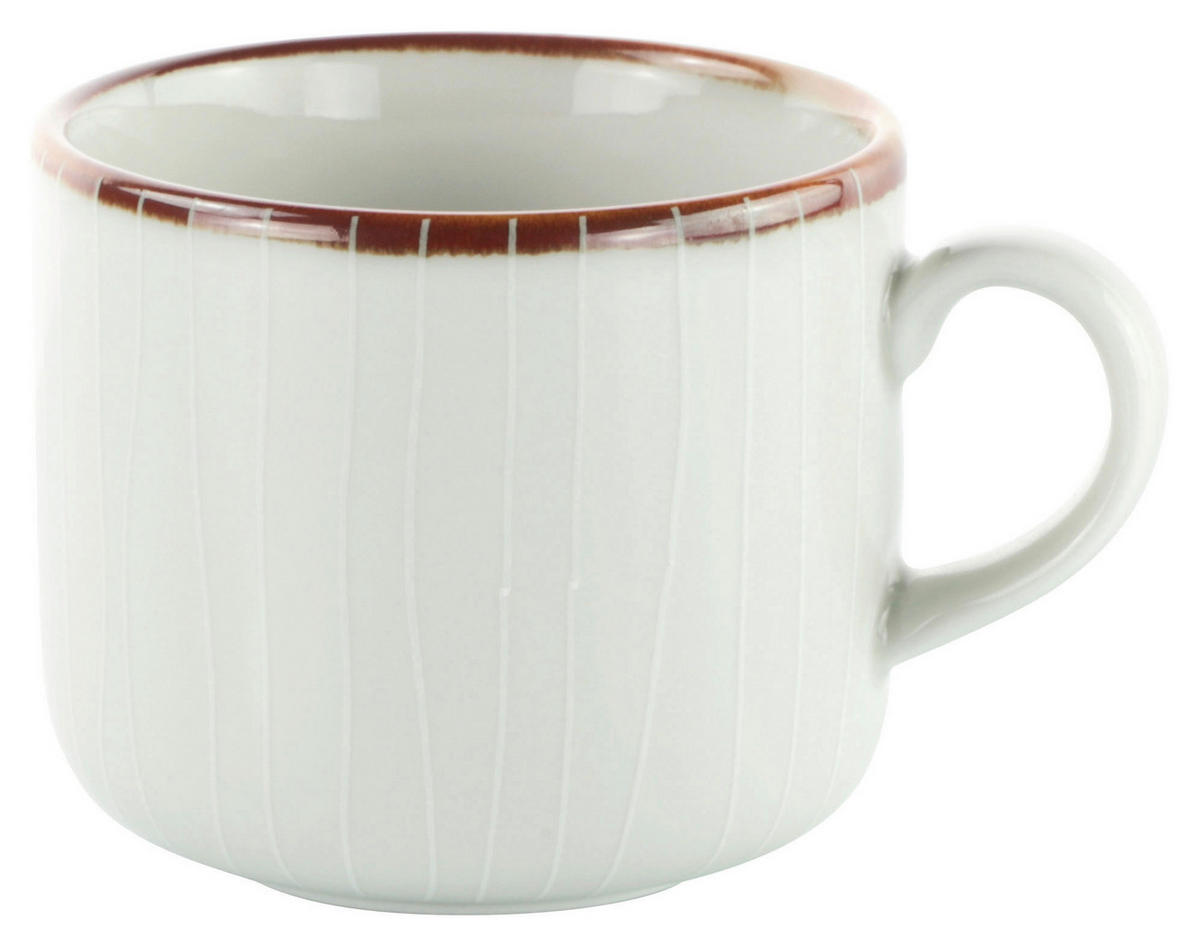 ŠÁLKA NA KÁVU porcelán  - béžová, Design, keramika (230ml) - Landscape