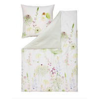 WENDEBETTWÄSCHE Meadow Satin 200/220 cm  - Grün, LIFESTYLE, Textil (200/220cm) - Estella