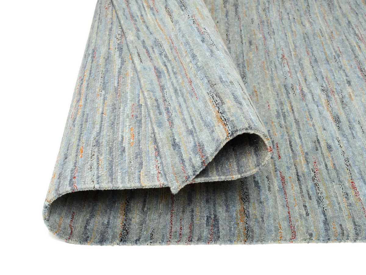 WOLLTEPPICH 170/240 cm Grau, Silberfarben  - Silberfarben/Grau, Natur, Textil (170/240cm) - Cazaris