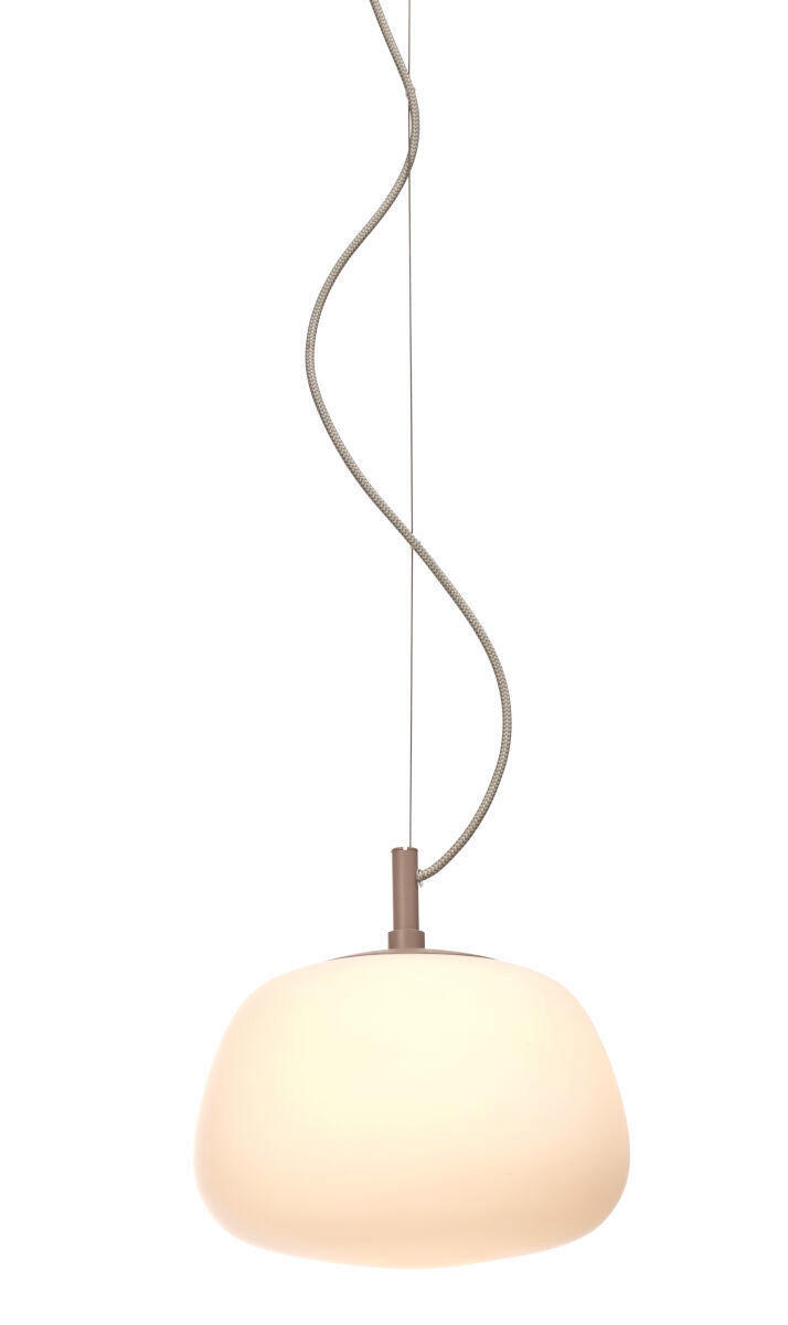 HÄNGLAMPA 25/24 cm  - vit/sandfärgad, Trend, glas (25/24cm) - It's about Romi