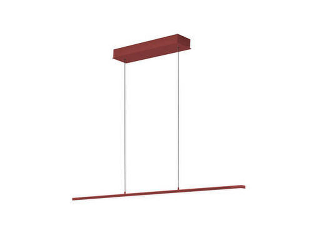 LED-HÄNGELEUCHTE 121/20/150 cm  - Rot, Design, Metall (121/20/150cm) - Hell