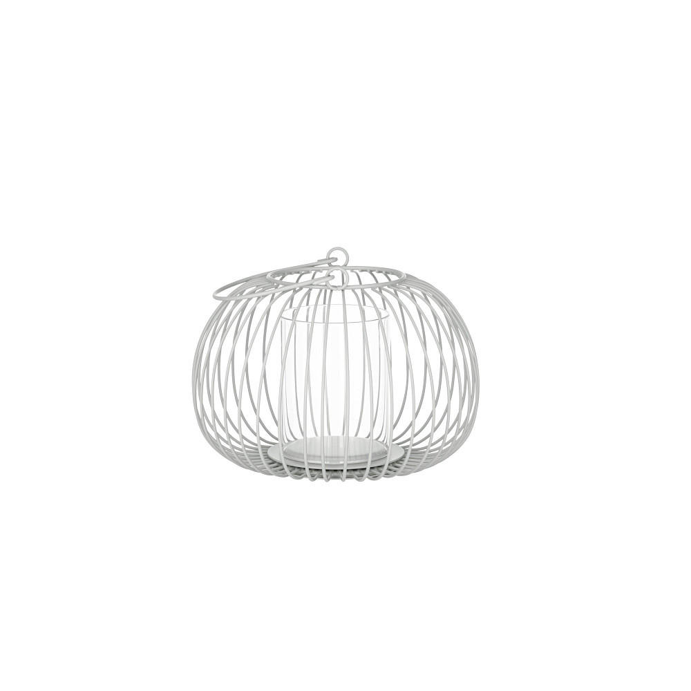 LATERNE - Hellgrau, KONVENTIONELL, Metall (20,0/24,1cm) - Blomus