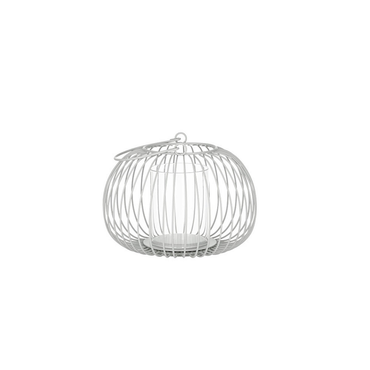 LATERNE - Hellgrau, KONVENTIONELL, Metall (20,0/24,1cm) - Blomus