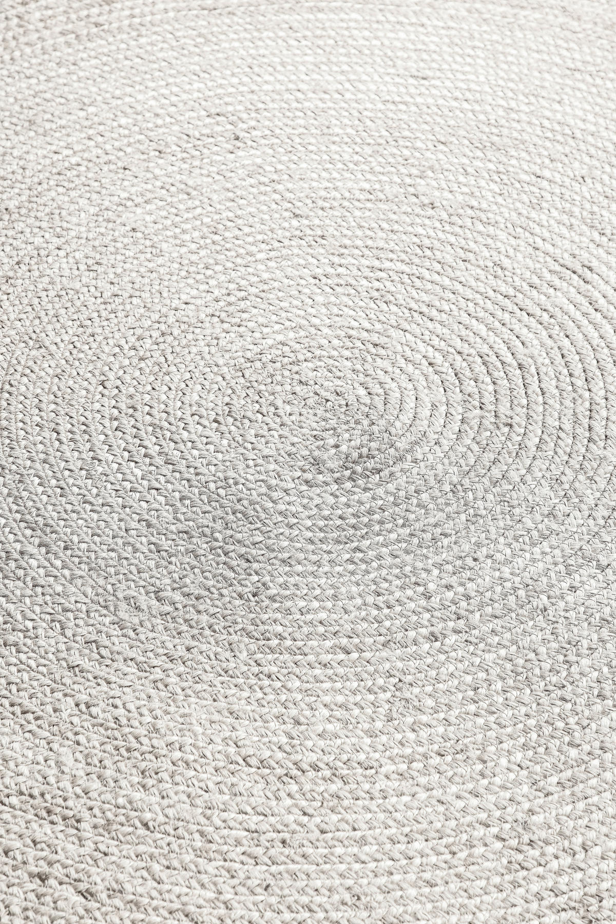 JUTETEPPICH 100 cm Jute Braided Weiß  - Weiß, Basics, Textil (100cm) - Hanse Home