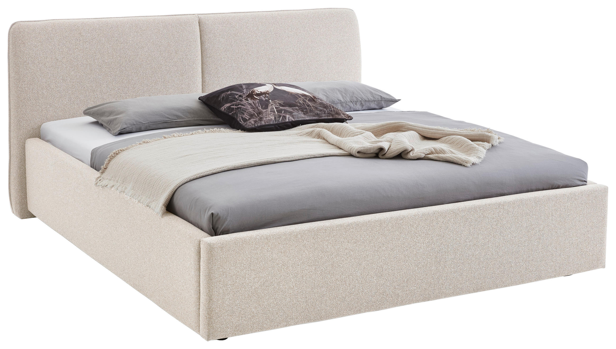 Stylife Polsterbett Beige 160x200 cm