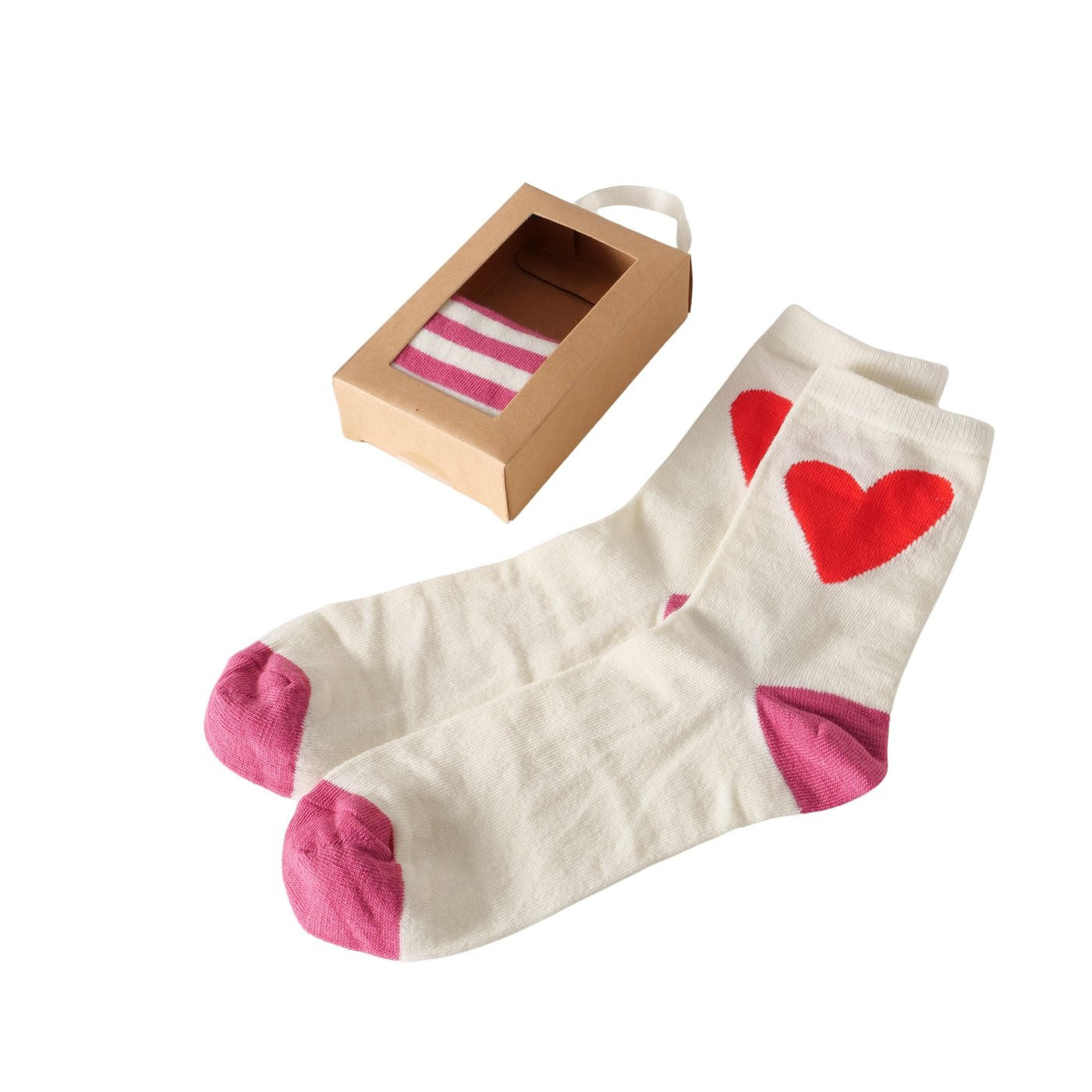 SOCKEN  - Pink/Rot, KONVENTIONELL, Textil (16/29cm)