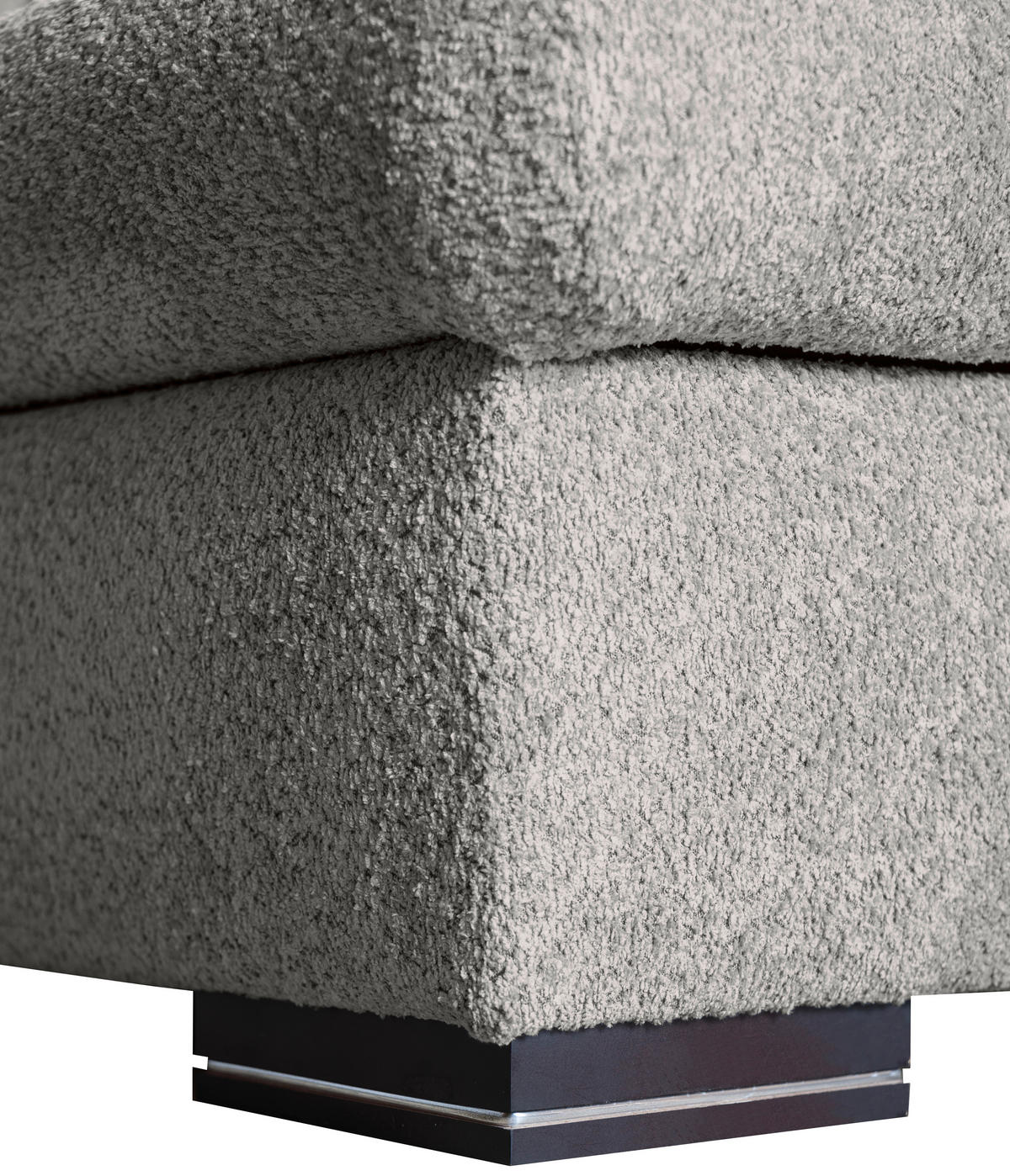 ECKSOFA Grau Webstoff  - Braun/Grau, KONVENTIONELL, Holz/Textil (170/235cm) - Carryhome