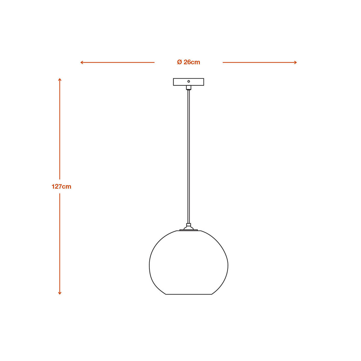 HÄNGELEUCHTE 26/127 cm   - KONVENTIONELL (26/127cm) - Ledvance