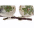 Dekovögel 4er Set - Dunkelgrün/Rot, Kunststoff (6cm)