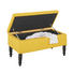 SITZBANK Flachgewebe massiv Gelb, Schwarz - Gelb/Schwarz, LIFESTYLE, Holz/Textil (80/40/40cm) - Carryhome