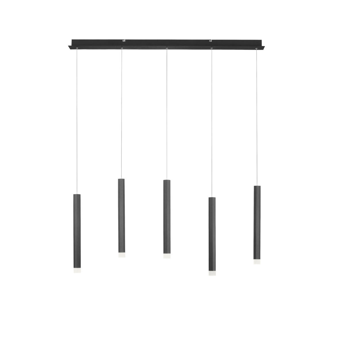 VISEČA LED-SVETILKA  Bruno 29 W/550 lm/3000 K/230 V/ - črna, Trend, kovina/umetna masa (100/8/120cm)