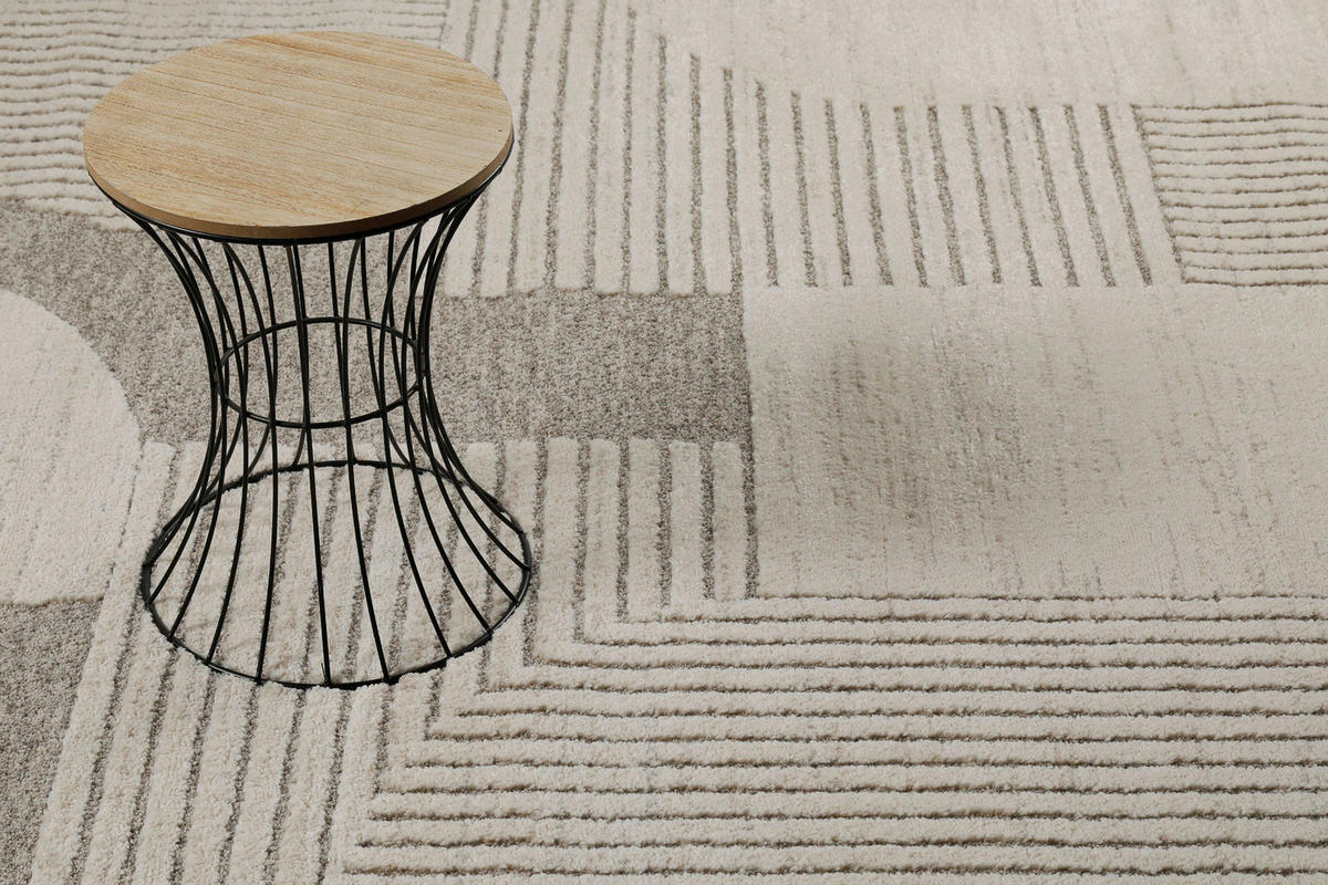 WEBTEPPICH 120/170 cm Mats Creme, Beige  - Beige/Creme, Design, Textil (120/170cm) - Novel