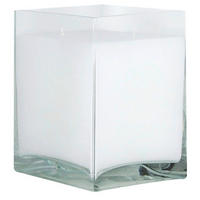 KERZENTELLER - Weiss/Transparent, Basics, Glas/Naturmaterialien (33/42,5/31,5cm) - Wiedemann