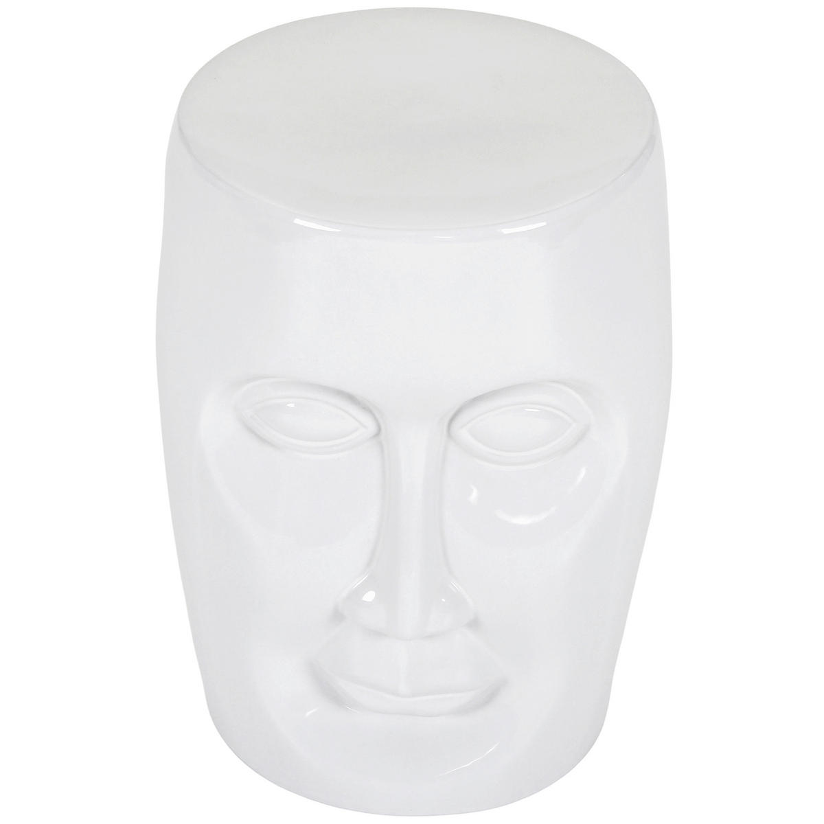 SIDOBORD i keramik 33/33/45 cm  - vit, Design, keramik (33/33/45cm)