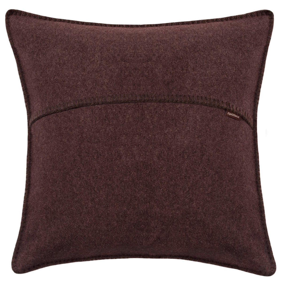 KISSENHÜLLE Soft-Fleece 50/50 cm  - Dunkelbraun, Basics, Textil (50/50cm) - Zoeppritz