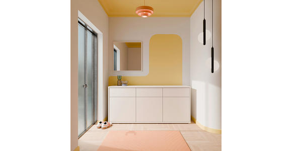 SIDEBOARD  184,2/83,1/41,5 cm 3 Schublade(n)  - Sandfarben/Grau, MODERN, Holzwerkstoff/Kunststoff (184,2/83,1/41,5cm) - Carryhome