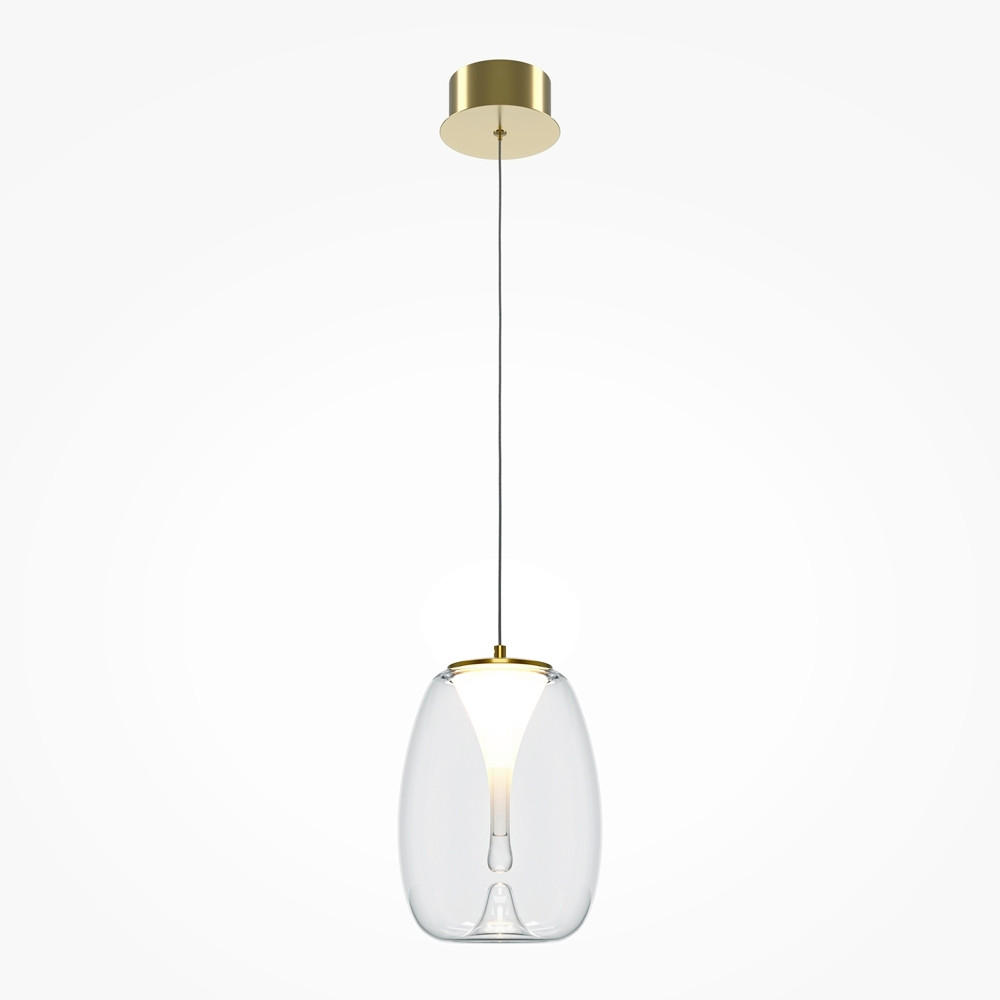 PENDELLEUCHTE 20/20 cm    - Goldfarben, Modern, Metall (20/20cm) - MAYTONI