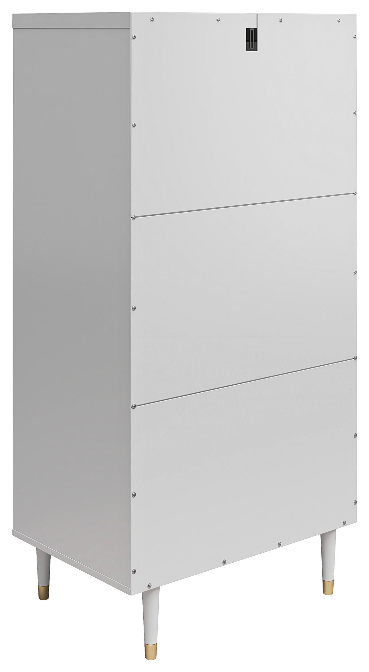 KOMMODE Elizabeth  in  - Goldfarben/Grau, Design, Holzwerkstoff/Metall (70/141/46cm) - MID.YOU