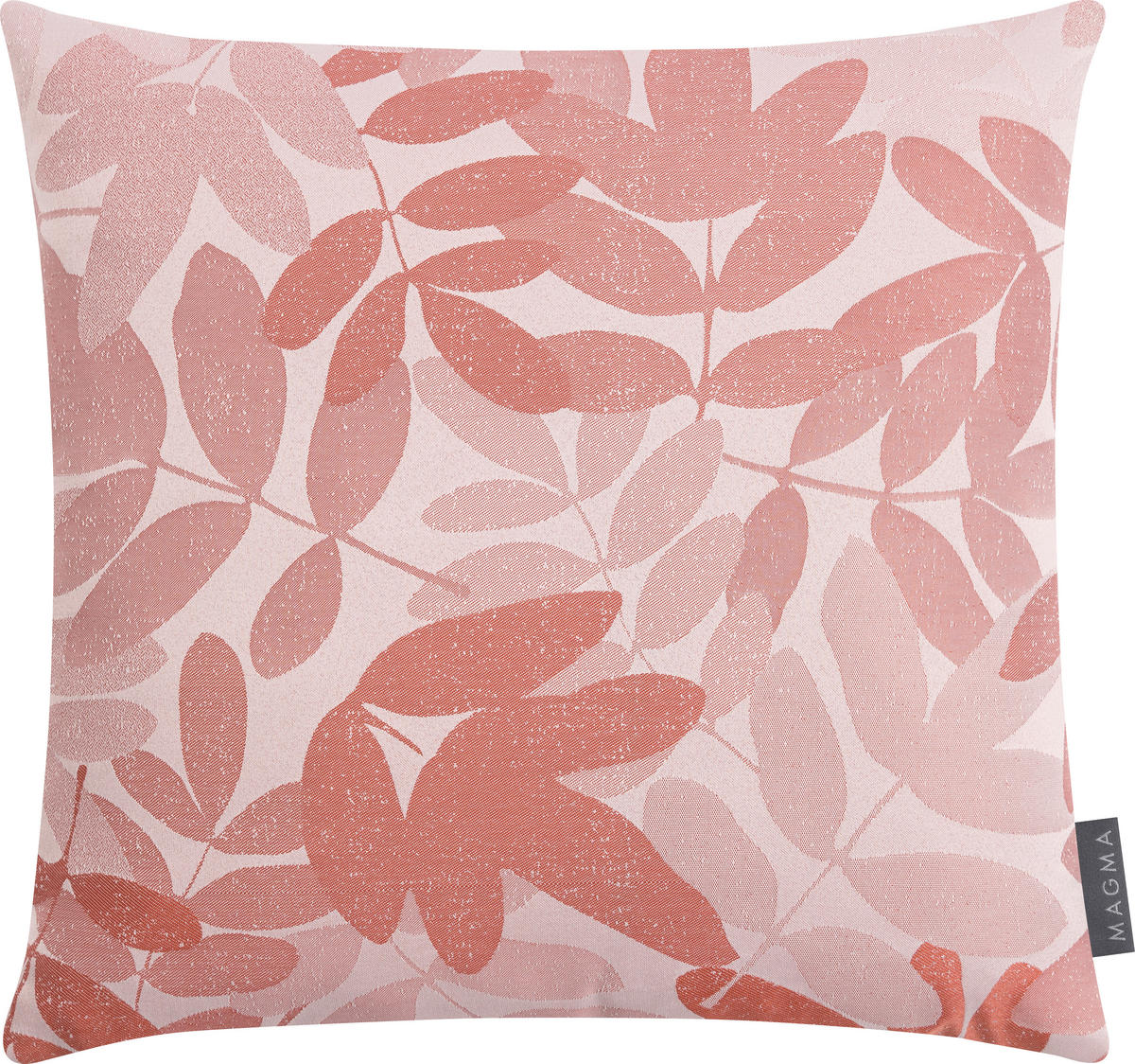 OUTDOOR-KISSEN Koralle Blätter  - Koralle, Basics, Textil (45/45cm)