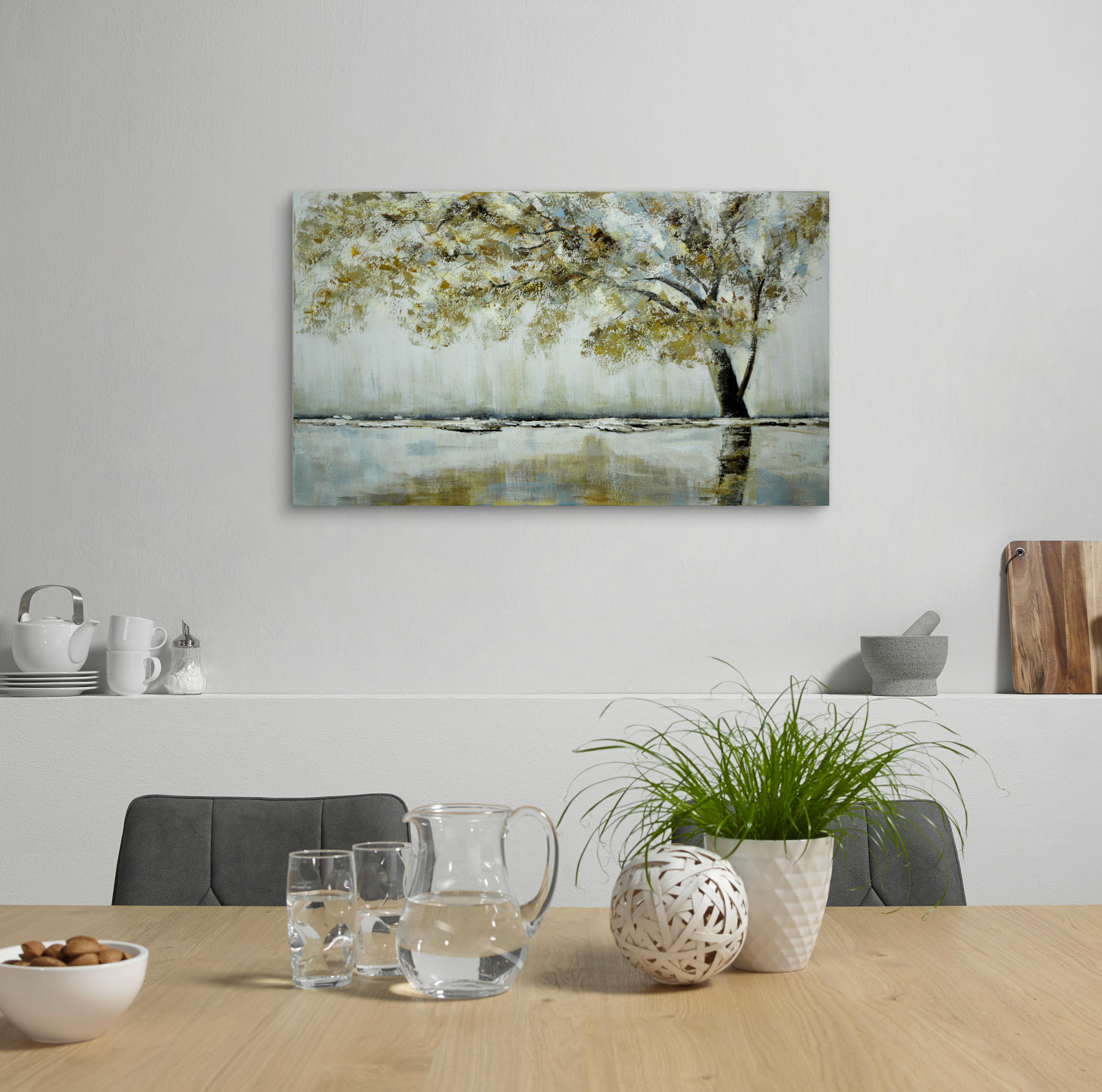 LEINWANDBILD Bäume 120/70 cm  - Multicolor, KONVENTIONELL, Holz/Textil (120/70cm) - Monee