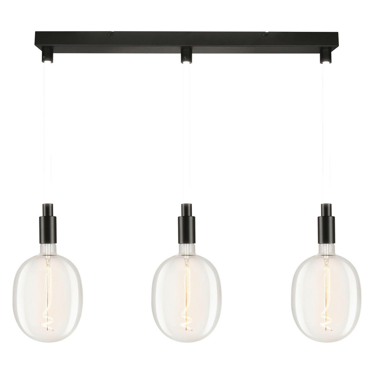 LED-HÄNGELEUCHTE 70/6/117,5 cm   - Schwarz, Basics, Metall (70/6/117,5cm) - Osram