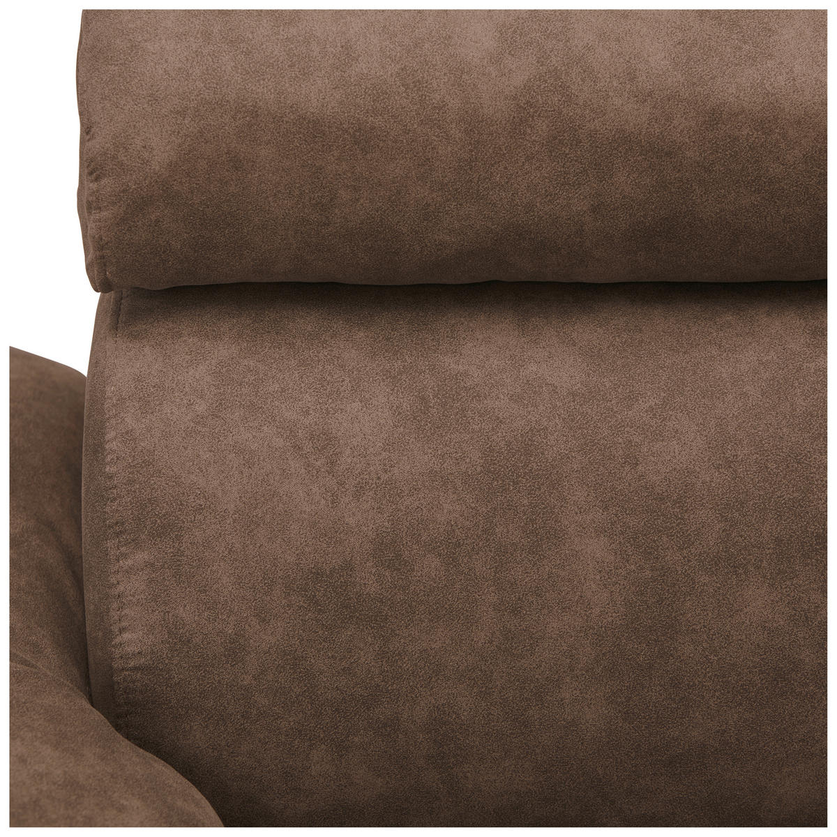 ECKSOFA Braun Lederlook  - Schwarz/Braun, Design, Kunststoff/Textil (263/230cm) - Hom`in