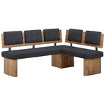 ECKBANK 165/125 cm  in Anthrazit, Eichefarben  - Eichefarben/Anthrazit, KONVENTIONELL, Holzwerkstoff/Textil (165/125cm) - Cantus