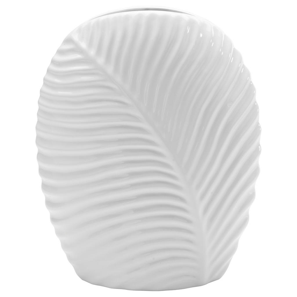 Ambia Home VÁZA, keramika, 20.9 cm - biela