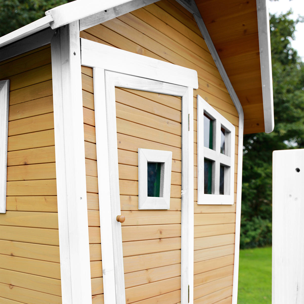 SPIELHAUS 264/203/177 cm  - Rot/Braun, KONVENTIONELL, Holz/Kunststoff (264/203/177cm) - Ambia Garden