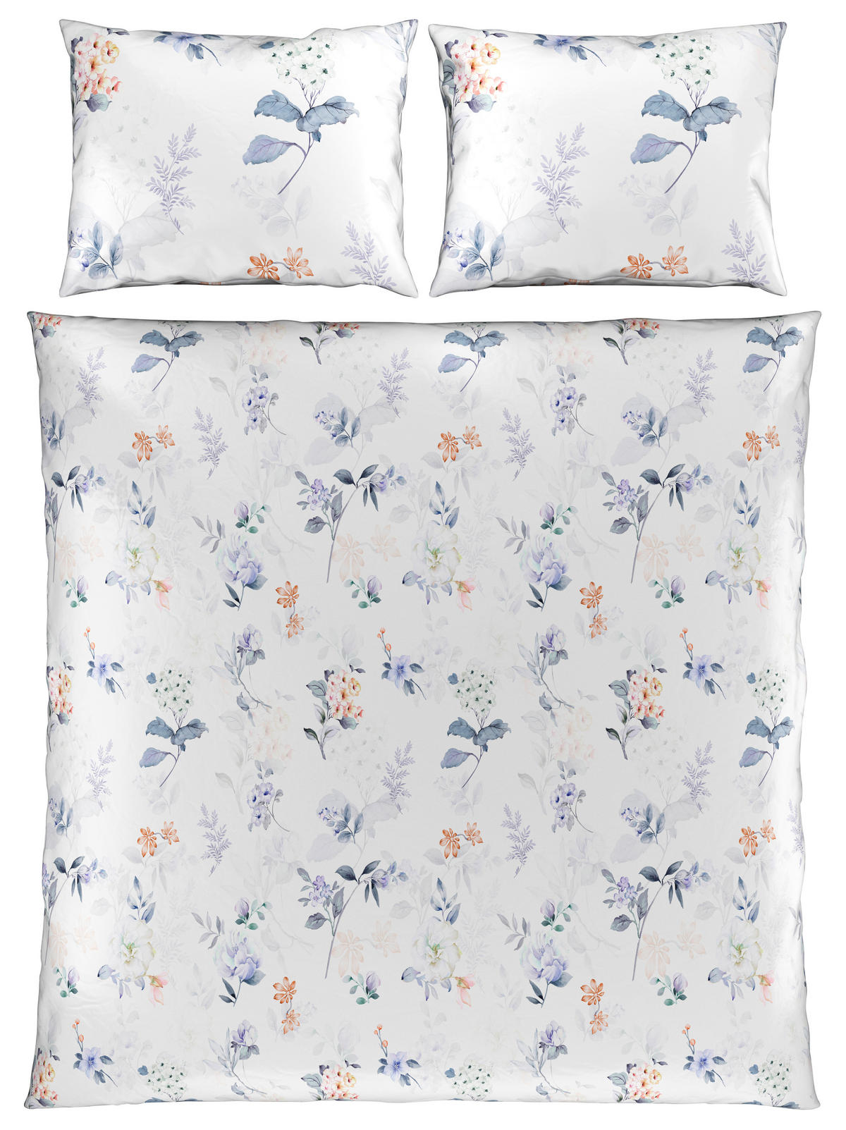 POSTELJNINA BLOSSOM 200/240 cm saten večbarvno  - večbarvno, Konvencionalno, tekstil (200/240cm) - Esposa