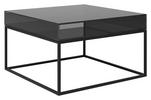COUCHTISCH quadratisch Grau, Schwarz 75/75/45 cm  - Schwarz/Grau, Design, Glas/Metall (75/75/45cm) - Joop!