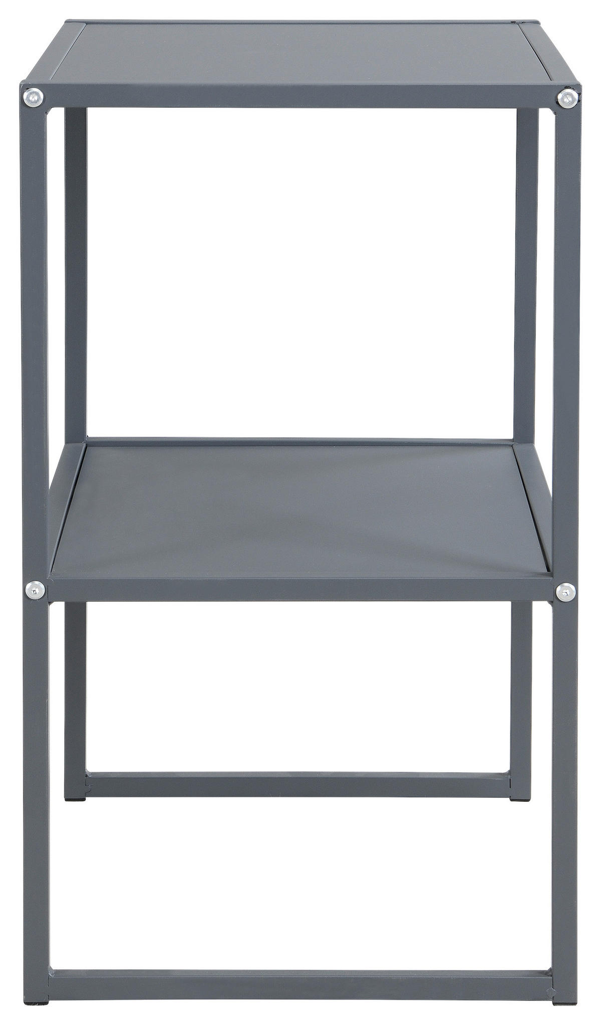 BEISTELLTISCH in Metall, Holzwerkstoff 43/33/60 cm  - Dunkelgrau, Design, Holzwerkstoff/Metall (43/33/60cm) - home24