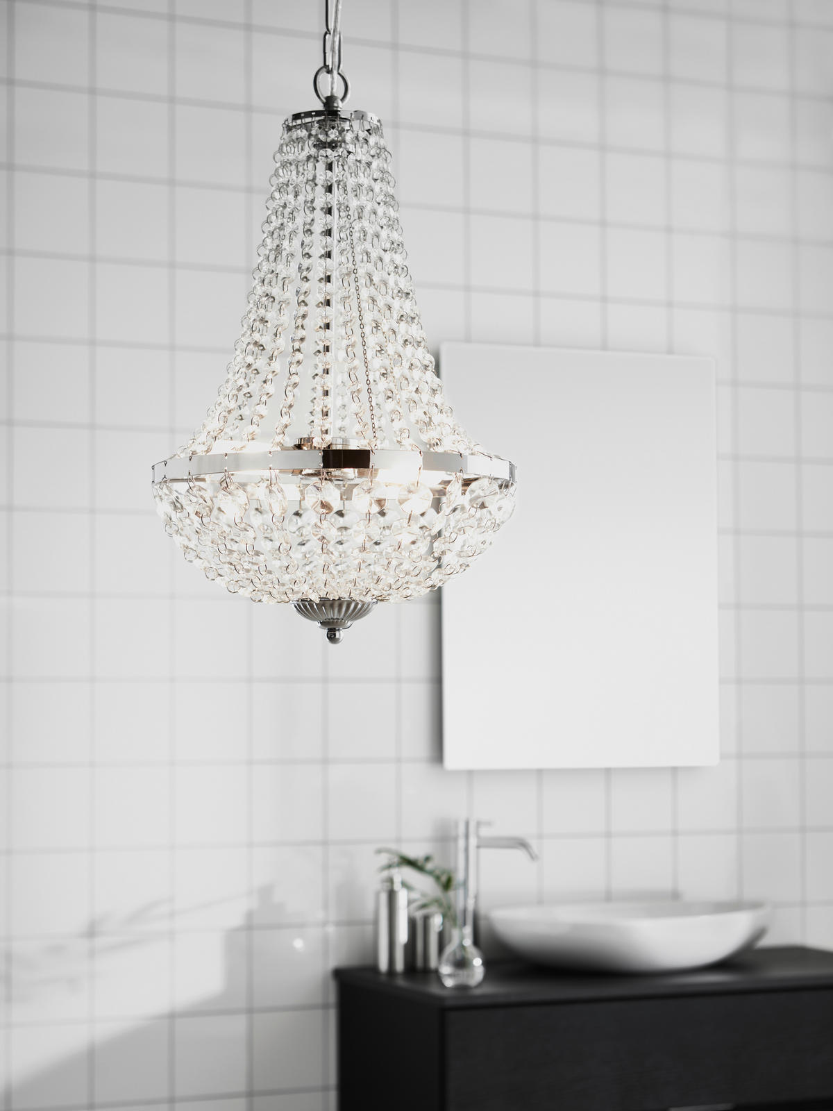 KRONLEUCHTER 30/40 cm   - Klar/Goldfarben, Basics, Glas/Metall (30/40cm) - Markslöjd